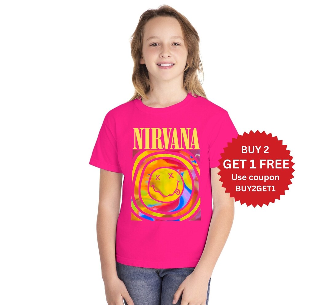 Nirvana Tshirt for Kids, Nirvana Tshirt, Preppy Kids Tshirt, Nirvana