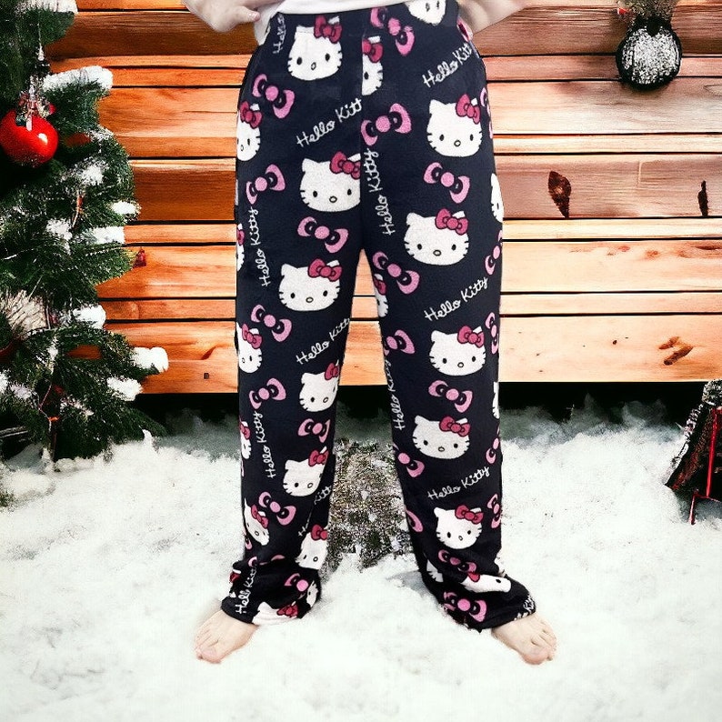 Adorable Y2K Hello Kitty Pajama Pants Sanrio Y2K Apparel, Lounge