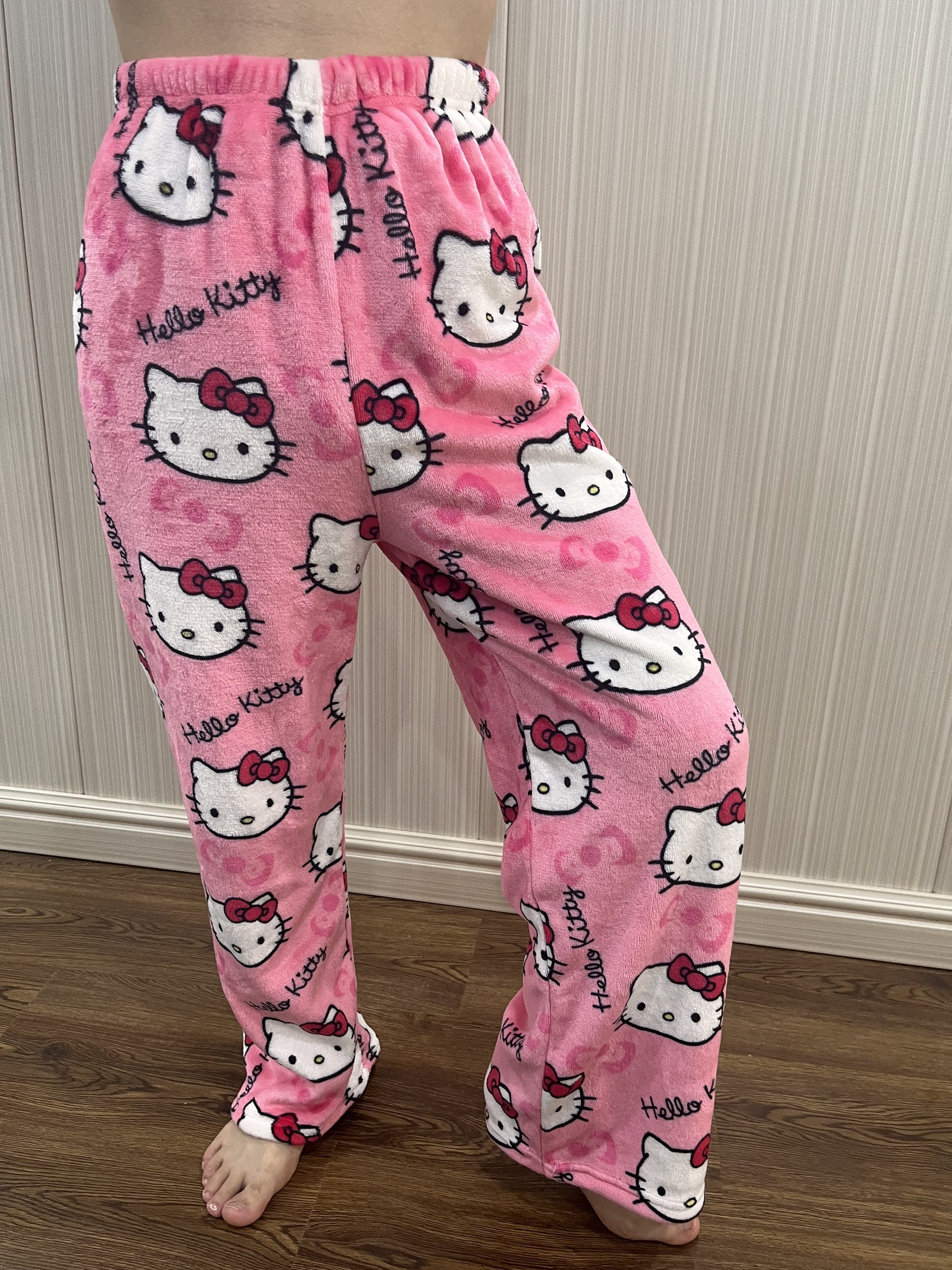 hello kitty pants fleece