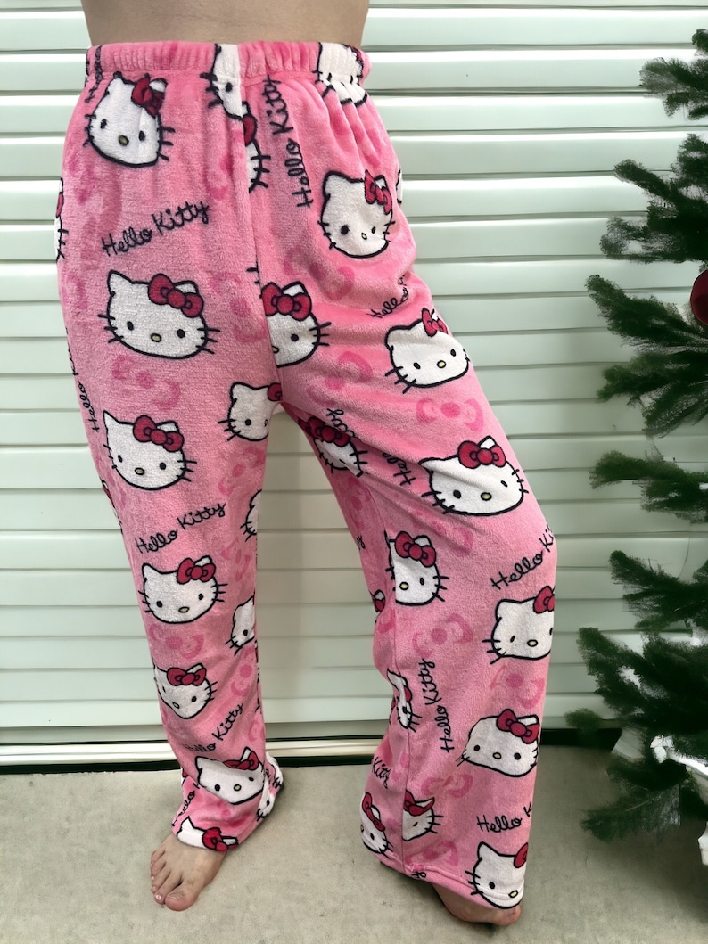 Adorable Y2K Hello Kitty Pajama Pants Sanrio Y2K Apparel, Lounge