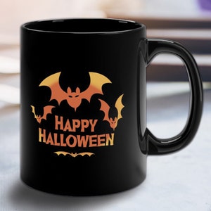 Taza de cerámica de murciélagos de Halloween / Taza de murciélago vampiro / Cerámica de regalo única / Es taza de murciélagos malditos / Todos los días es taza de Halloween / Regalo de Halloween