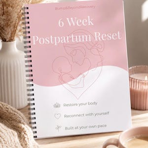 Bump & Beyond Postpartum Recovery Program / 6 week program / Postnatal healing and mental wellness guide for new mums