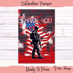 Garden Flag Transfer - Sublimation Transfer - Ready To Press - Sublimation Prints - 12 x 18&quot; - GF15-Thank You