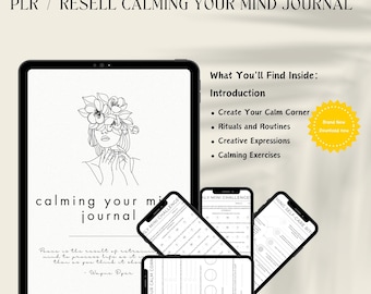 Mindfulness and Gratitude Journal | Daily Reflection, Self-Care and Awareness Workbook (PDF)