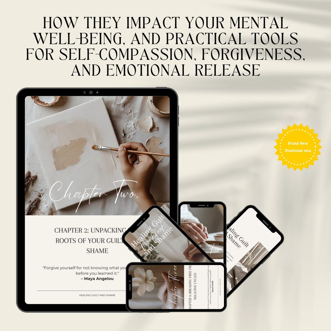 Healing Guilt & Shame Workbook Printable | Self-help Journal for ...