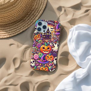 Halloween Kürbis Geist iPhone Hülle, Halloween iPhone Hülle mit Kürbisse, iPhone 16 Pro Max Case, iPhone 16 Case, iPhone 15 14 Case