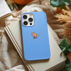 Minimalist Bubbles iPhone Case, Cute Cartoon iPhone Case, Powerpuff Girls Bubbles Phone Case, 15 Pro Case, iPhone 14 Case, iPhone 13 Case