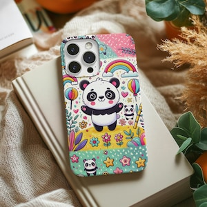 Funda para iPhone con diseño de panda dulce, funda para iPhone con personaje de dibujos animados, funda para iPhone 16 Pro Max, funda para iPhone 16, funda para iPhone 15 Pro, funda para iPhone 14 13