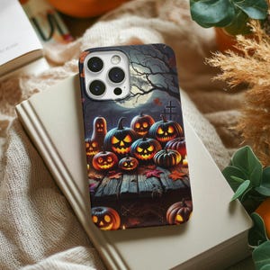 Halloween iPhone Hülle mit Kürbissen, Niedliche Halloween iPhone Hülle, iPhone 16 Pro Max Hülle, iPhone 16 Hülle, iPhone 15 Hülle, iPhone 14 13 Hülle