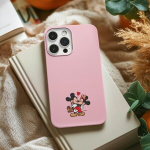 Mickey and Minnie iPhone Case, Cute Mickey Minnie Phone Case, Mickey Minnie Sticker Case , iPhone 15 Pro Max Case, iPhone 14 13 12 11 Case