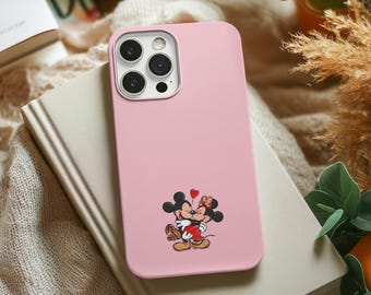 Mickey and Minnie iPhone Case, Cute Mickey Minnie Phone Case, Mickey Minnie Sticker Case , iPhone 15 Pro Max Case, iPhone 14 13 12 11 Case