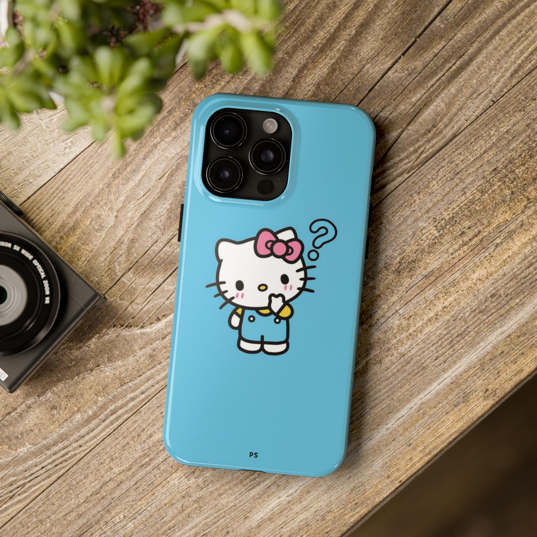 Hello Kitty Sticker Case, Cartoon Phone Case, iPhone 15 Pro