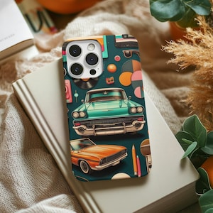 Retro Collage iPhone Case, Classic Retro iPhone Case, iPhone 16 Pro Max Case, iPhone 16 Case, iPhone 15 Pro Case, iPhone 14 13 12 Pro Case