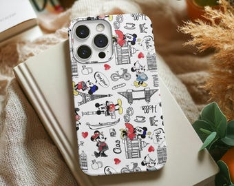 Mickey Mouse iPhone Case, Mickey Mouse Collage iPhone Case, iPhone 15 Pro Max Case, iPhone 14 Pro Case, iPhone 13 Pro Case, iPhone 12 Case