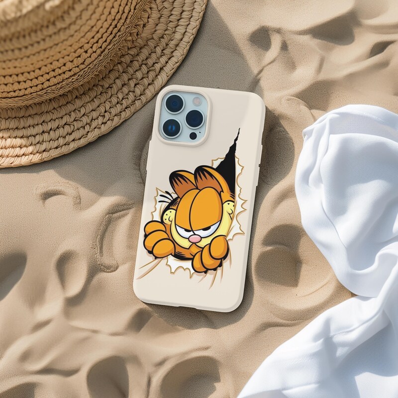 Cover Per IPhone 13 Garfield Espressivo - Custodia In TPU Nero, Flessibile, Leggera E Resistente, Stampa Di Qualità
