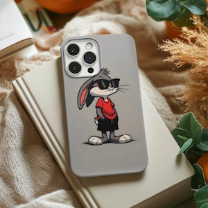 Bonita funda de conejo para iPhone, funda de conejo para iPhone, funda de conejo para iPhone, funda para iPhone 15 Pro Max, funda para iPhone 14 Pro, funda para iPhone 13