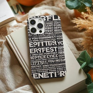 Motivational Black iPhone Case, Modern Black iPhone Case with White Motivational Quote, iPhone 16 15 Pro Max Case, iPhone 14 13 12 Pro Case