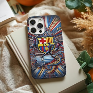 Barcelona Fußball Handyhülle für iPhone, FC Barcelona iPhone Hülle, iPhone 16 Pro Max Hülle, iPhone 16 Hülle, iPhone 15 14 13 12 Pro Max Hülle