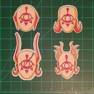Legend of Zelda BotW/Totk Yiga Clan Stickers (Master Kohga, Sooga, Footsoldier, Blademaster), 2&quot; or 3&quot; by DragonDecalsDesigns