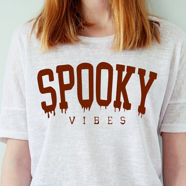 Spooky Vibes SVG-PNG, Spooky Vibes Shirt Svg, Retro Spooky Vibes Svg, Halloween SVG, Halloween Shirt Svg, Funny Spooky Shirt Svg, Spooky Svg