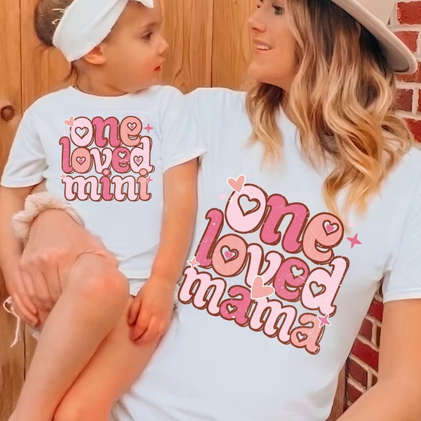 One Loved Mama One Loved Mini PNG, Valentine PNG, Love Png, Mama Valentine, Valentine Shirt PNG, Mini Valentine PNg, Retro Valentine png