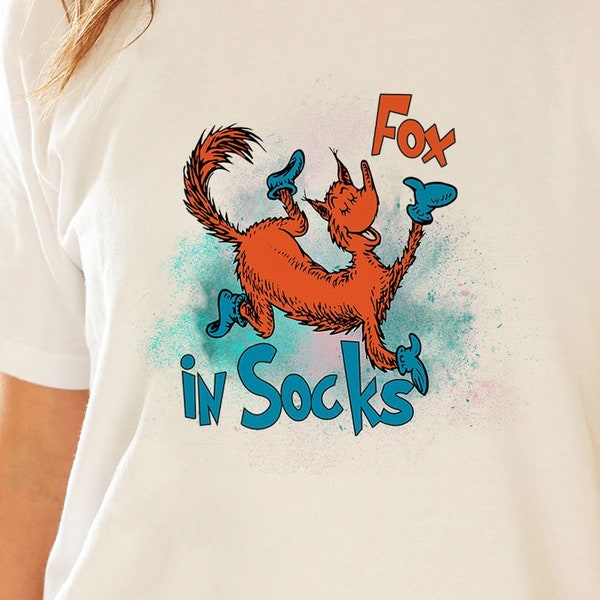 Fox in socks png,Fox in socks,suess png,png files for cricut,Digital download,reading suess,childrens book,dr seuss svg,dr suess