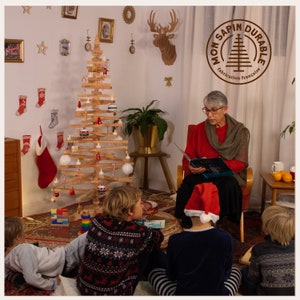 Sapin de noël en bois artisanal, durable, éco-responsable, solidaire, engagé et 100% Français image 5