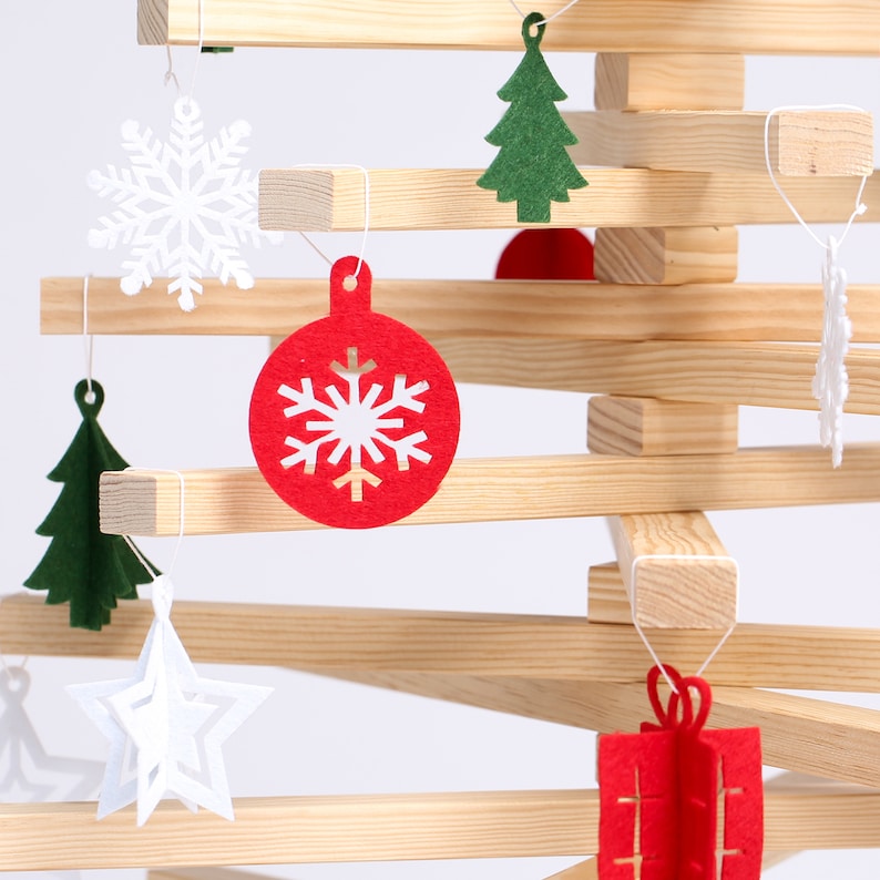 Sapin de noël en bois artisanal, durable, éco-responsable, solidaire, engagé et 100% Français image 10