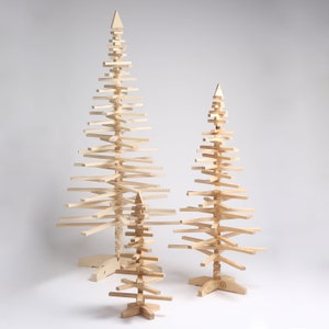 Sapin de noël en bois artisanal, durable, éco-responsable, solidaire, engagé et 100% Français image 1