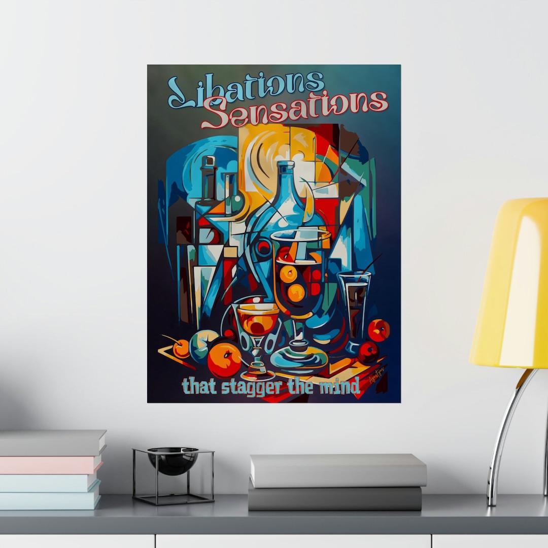 Libations Sensations, Steely Dan Music Poster, Katy Lied Poster, Bad