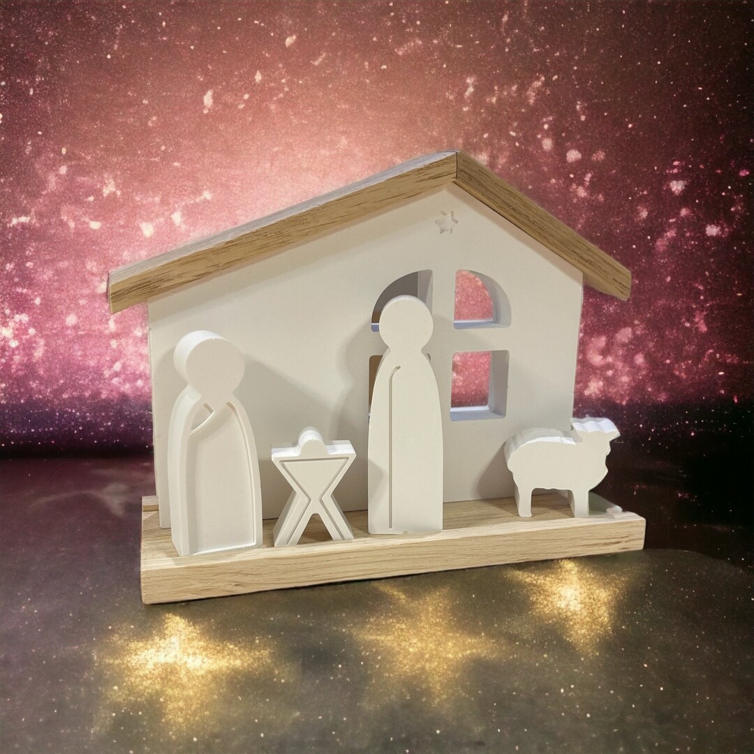 Christmas Nativity Scene 6 Parts Etsy