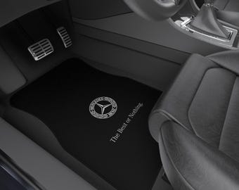 Elegante Mercedes-Benz Allwetter-Luxus-Fußmatten | Schwarz Autozubehör | Benutzerdefinierte Innenauskleidung