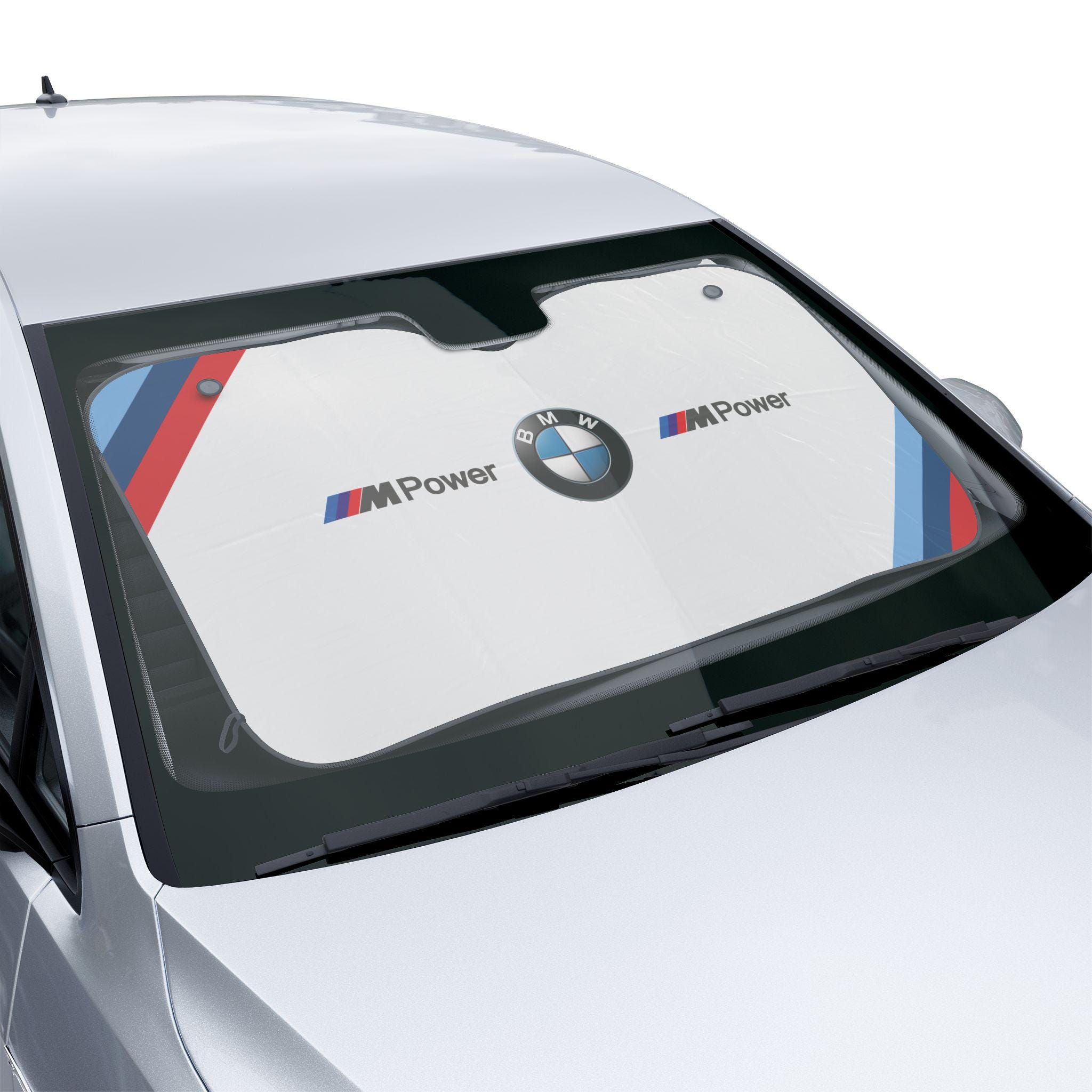 BMW M Power Design Car Sun Shade - UV Protection, Stylish Auto Accessory, Custom Vehicle Decor