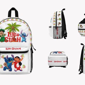 Lilo & Stitch Tropical Backpack: Disney-Inspired School Bag for Kids, Travel, and Gifts