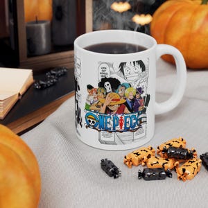 One Piece Coffe Mug Ceramic- Perfect Gift for Fans, Anime Collectibles, Unique Kitchen Decor, Coffee Lover's Delight, Whimsical