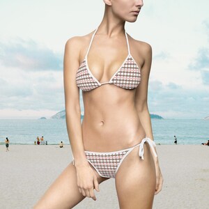 Schickes Damen-Bikini-Set: Tropische Strandbademode für Sommerferien & Poolpartys