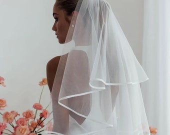 Pencil Edge Bridal Wedding Veil
