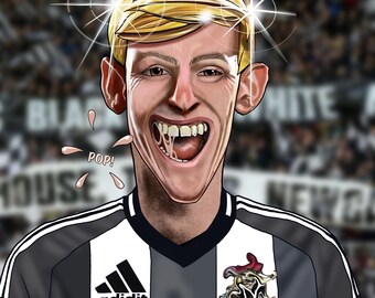 2025 Anthony Gordon Digital Caricature Print size 16ins x 12ins