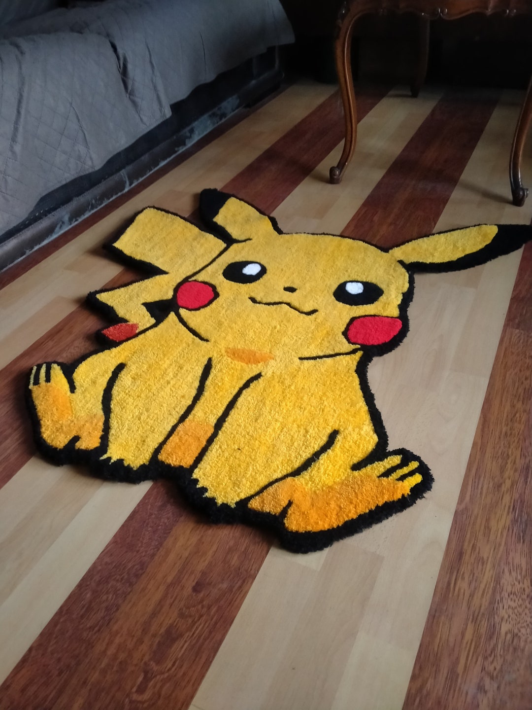 Pikachu Rectangle Rug Pikachu Tufting Rug / %100 Handmade Pokemon Rug - Etsy