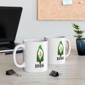 Easter Lily Irish Republic 1916 Easter Rising Mug, Patriotic Gift, Commemorative Mug, Irish Rebellion