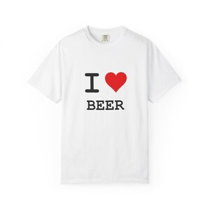Camiseta unisex &quot;Me encanta la cerveza&quot;, camiseta de cerveza, regalo para amantes de la cerveza, camiseta de cerveza artesanal, camiseta divertida de cerveza, camiseta para festivales de cerveza