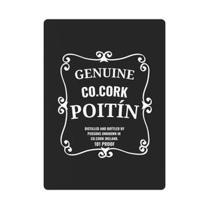 Poker Cards, Cork Poitin Poteen Playing Cards, Card Game, Irish Whiskey, Game Night, Deck of Cards, Alcohol Themed Gift, Unique Playing