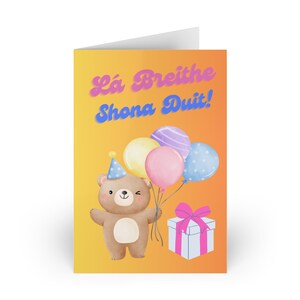 La Breithe Shona Duit! Cartão de aniversário