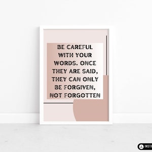 Mindful Zitat Print: Moderne Wand Kunst Dekor (Digitaler Download)