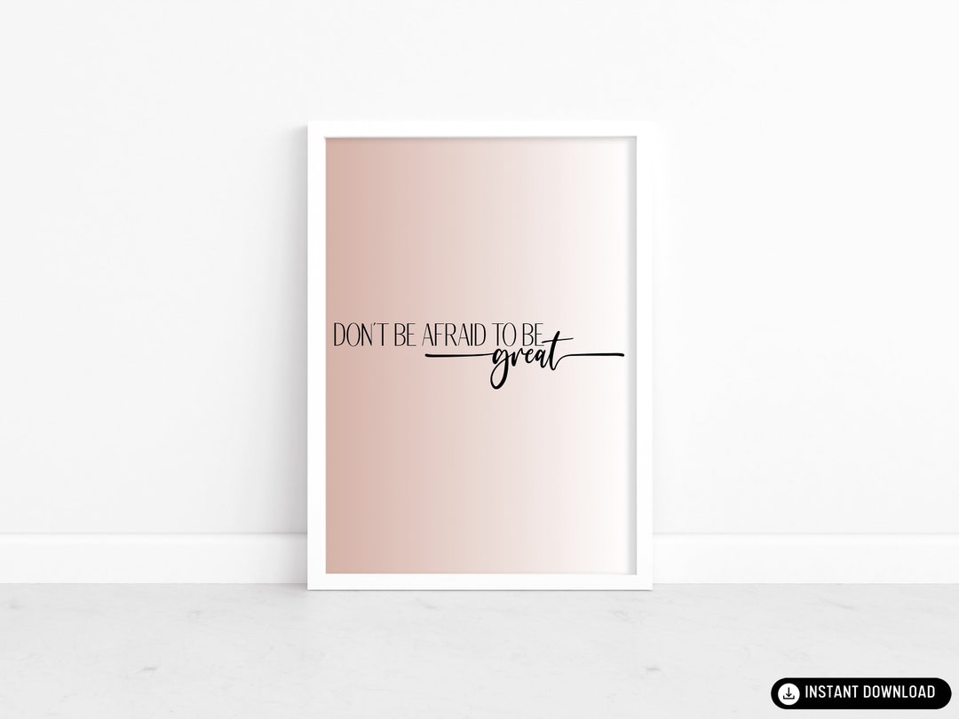 Inspirational Wall Art Print, Motivational Decor (digital Download) - Etsy