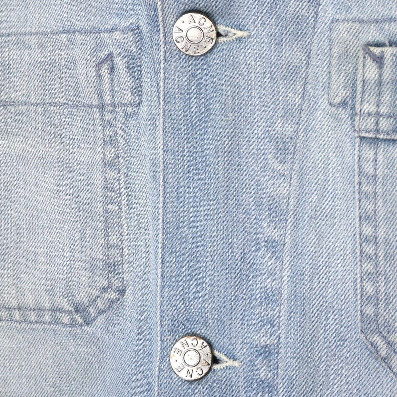 Vintage Acne Studios 2011 Mechanic Pearl Light Blue Jacket image 5