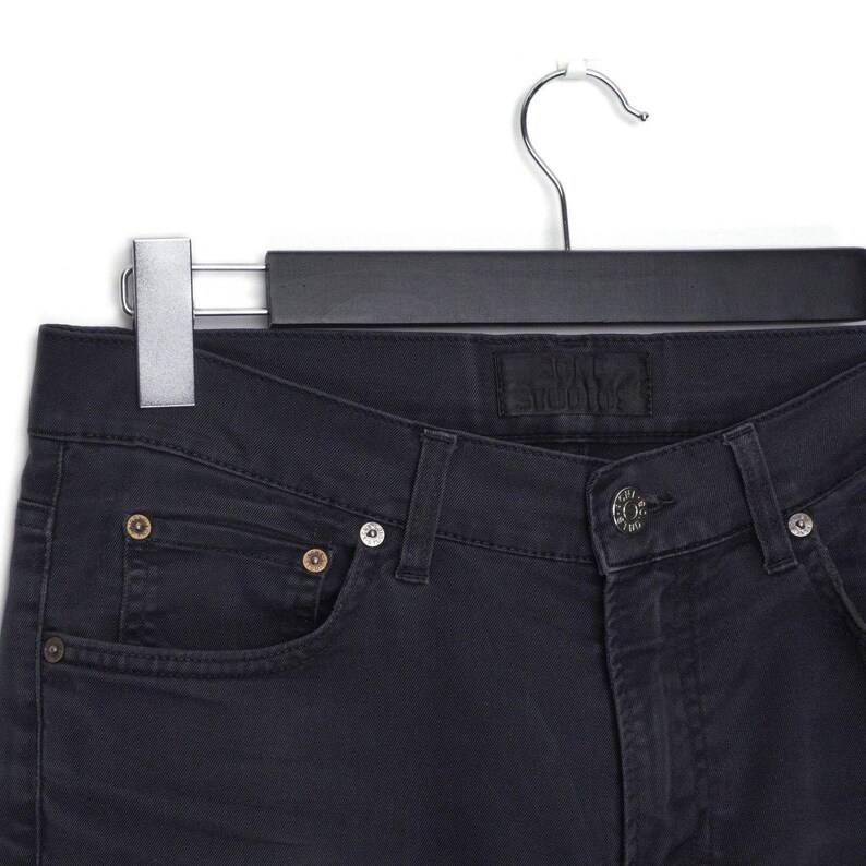 Acne Studios Ace Ups Used Black Denim Jeans image 5