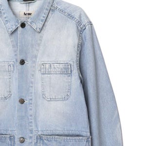 Vintage Acne Studios 2011 Mechanic Pearl Light Blue Jacket image 3
