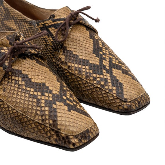 Prada Python Snake Skin Handmade Women’s Vintage … - image 7