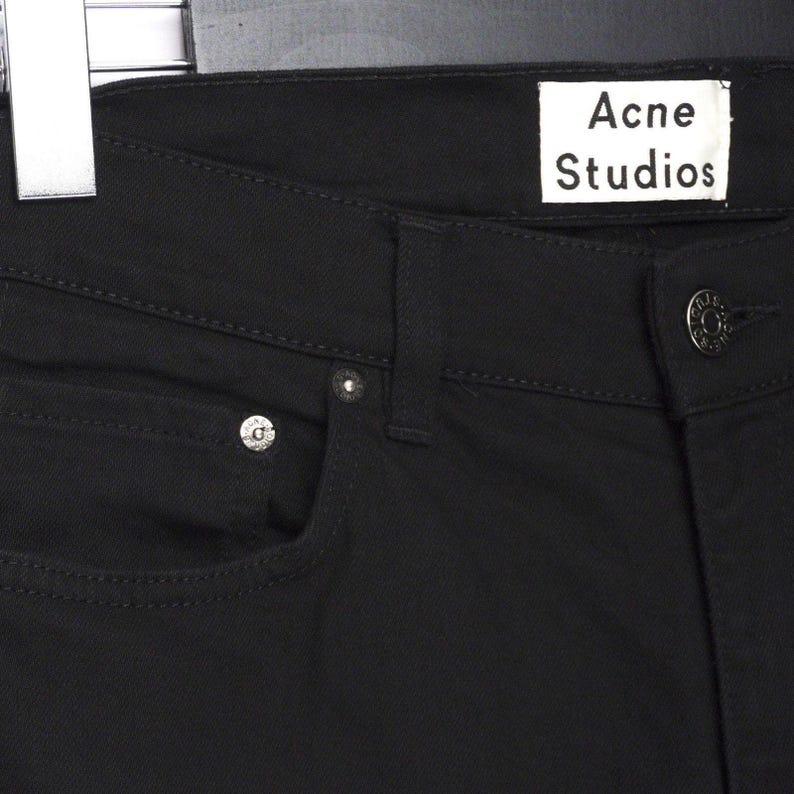 Acne Studios - Jean noir Ace Stay Cash en denim image 5